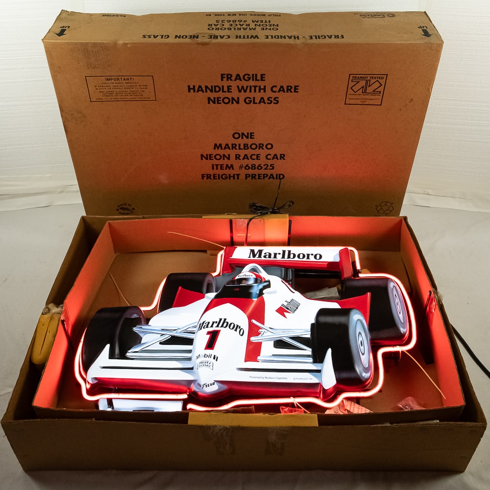 Marlboro Grand Prix Race Car Neon NOS (1 of 7)