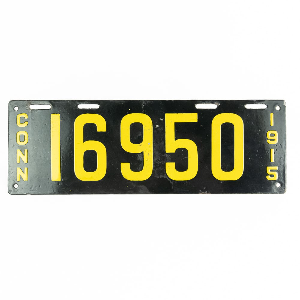 Connecticut 1915 License Plate (1 of 5)