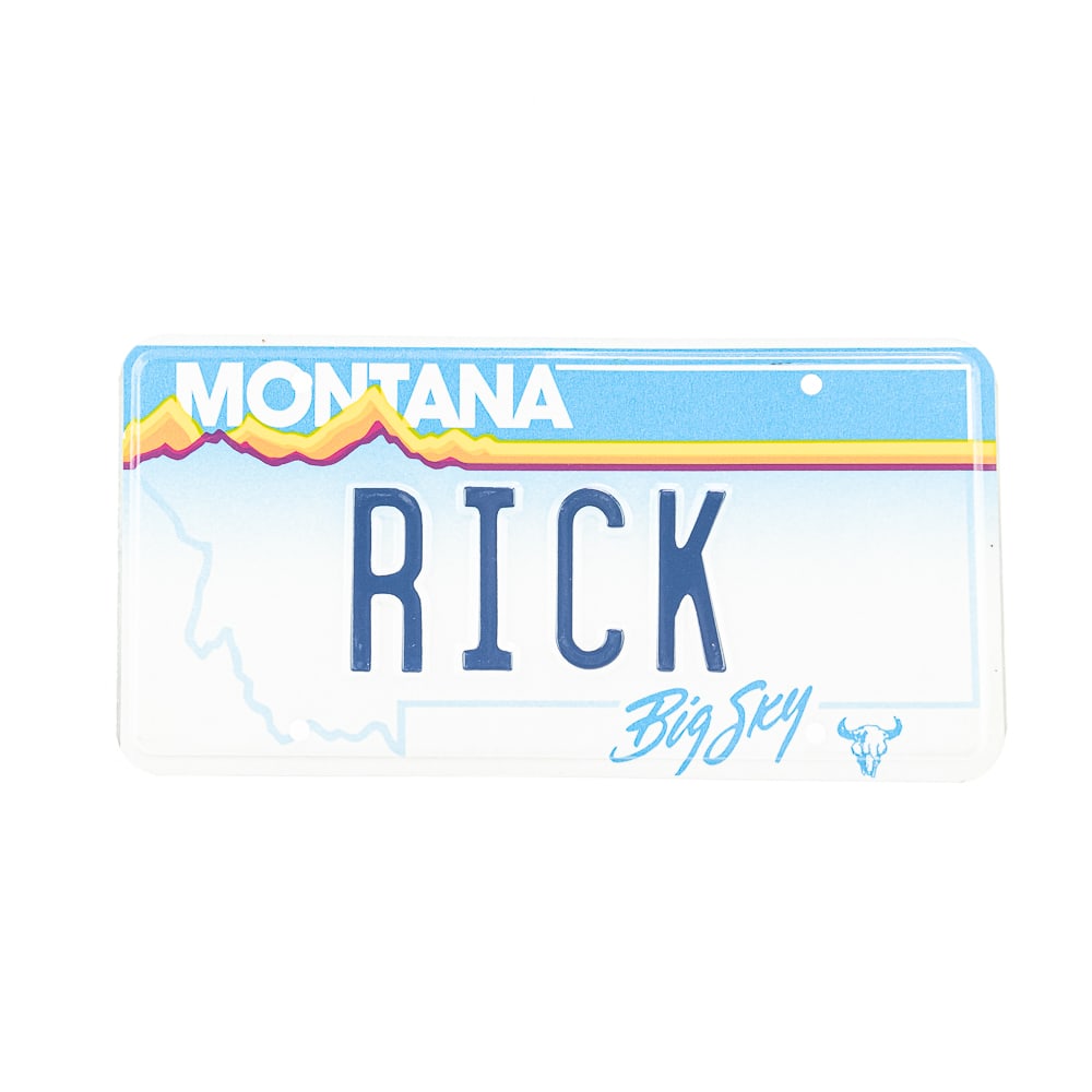 Montana Big Sky RICK License Plate (1 of 2)