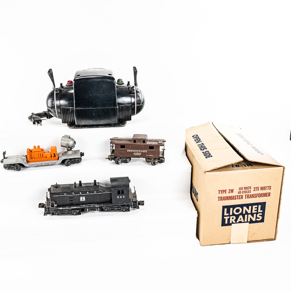 Lionel ZW-174 Switcher 623 6520 & 447618 RR Cars (1 of 11)