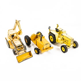 (3) Vintage ERTL Toy Loaders &Tractors