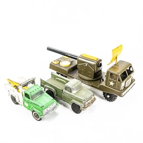 50s Nylint N2400 Electric Cannon Hubley Tow Truck+