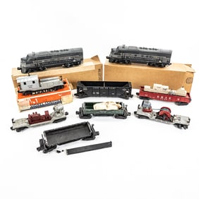 Lionel 2344 NYC F3 Diesel & Dummy & 7 RR Cars