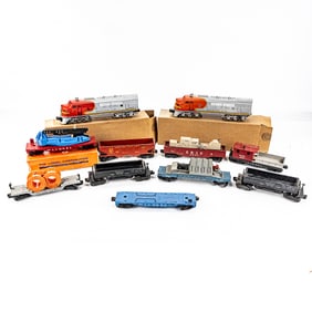 Lionel No. 2343 Engine & No. 2343 Dummy 9 RR Cars