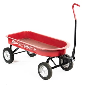 1950s Rocket Cleary Children's Red Wagon