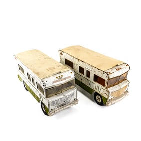 (2) 1970s Tonka Indian Winnebago Motor Homes
