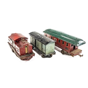 Standard Gauge Lionel 318E & 2 AF Railway Cars