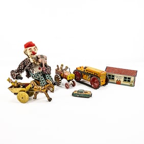 Marx Old Jalopy College Boys Tin Wind Up & More