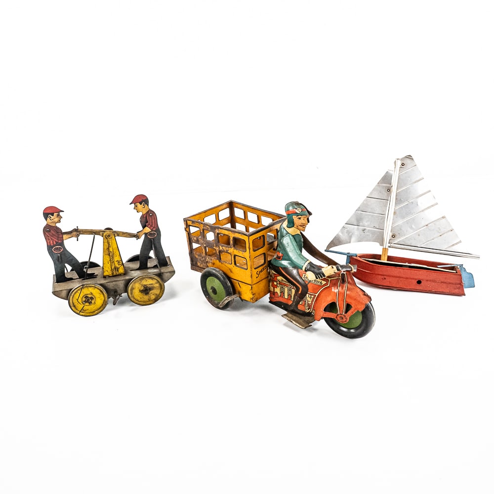 Marx Speed Boy 4 Delivery & Girard Railcar Wind Up (1 of 19)