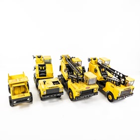 (4)'70s Buddy L Nylint & Tonka Construction Trucks