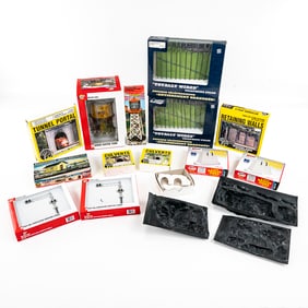 Collection of Assorted Toy Train Accessories