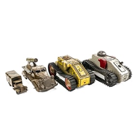 TRI-ANG Wind Up Military Truck MARX Tanks & More