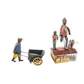 Marx Tin Wind Up Charleston Trio Roof Dancing Team