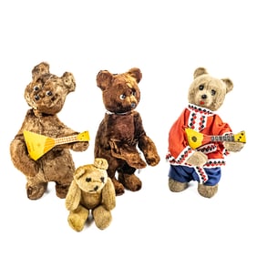 Collection of (3) Vintage Russian Mechanical Bears