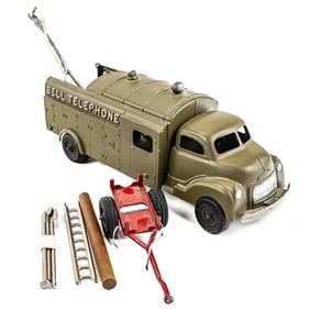 12" Hubley Bell Telephone #504 Toy Truck +++