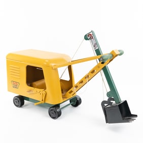 Vintage Keystone Ride Em Power Shovel Ride On Toy