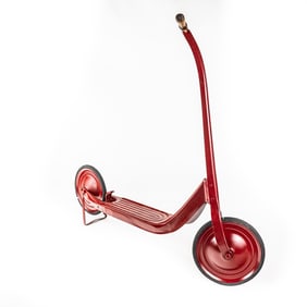 Restored 1940s Schilling 2 Wheel Ride On Scooter