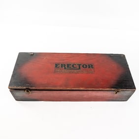 1928 AC Gilbert Erector Set No. 77 w/Wood Box