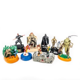 7 Assorted Star Wars Mulan Electric Talking Banks+
