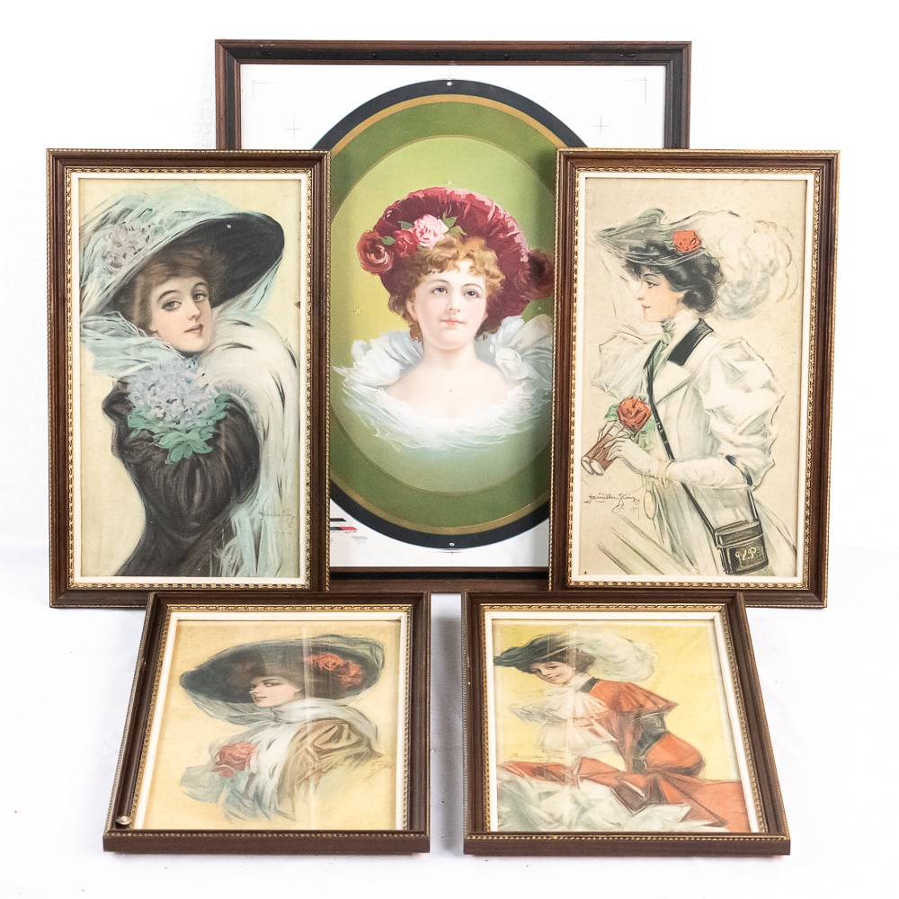 Collection of (5) Framed Victorian Lady Portraits (1 of 17)
