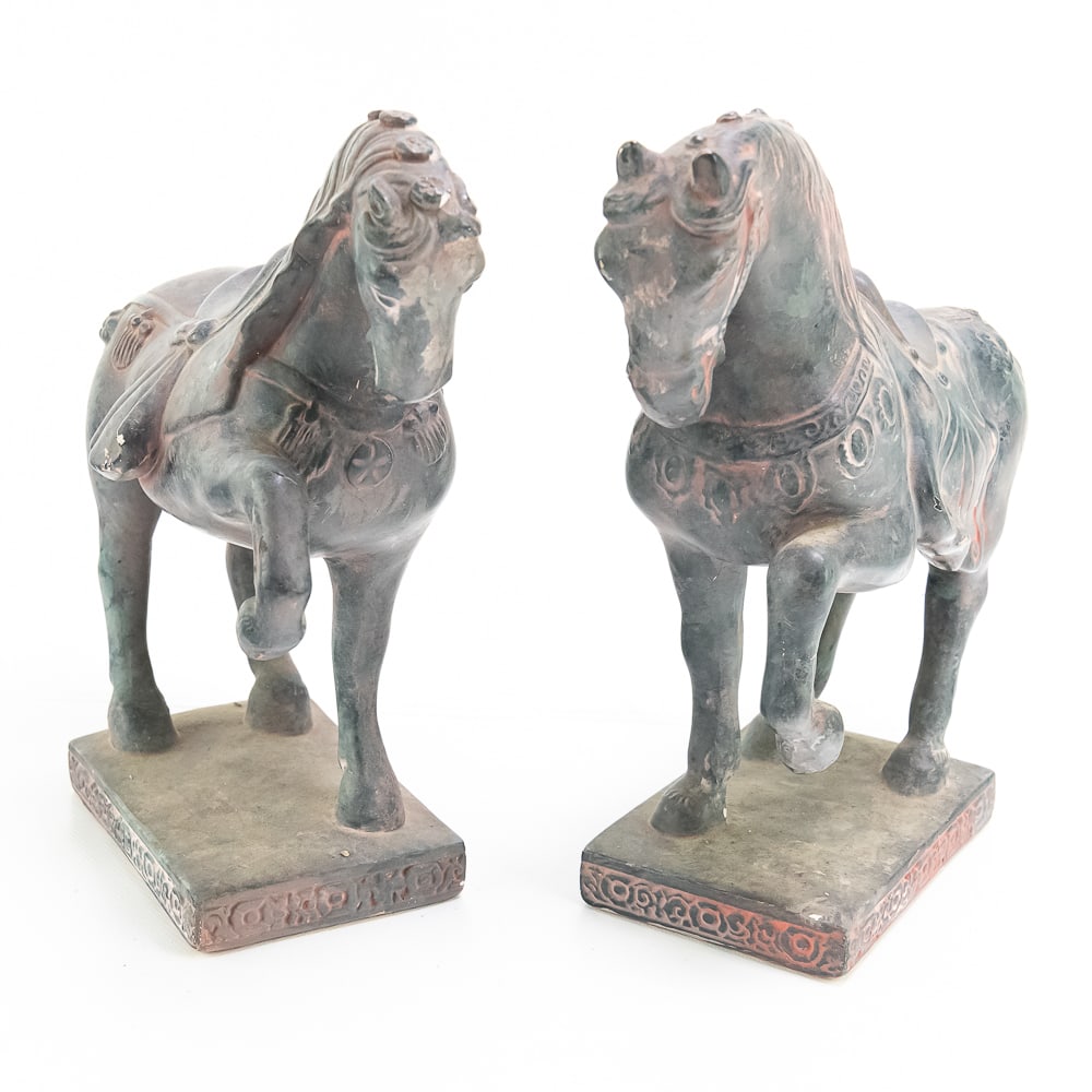 Mid Century ABCO 11" Chalkware Horse Statue Pair (1 of 13)