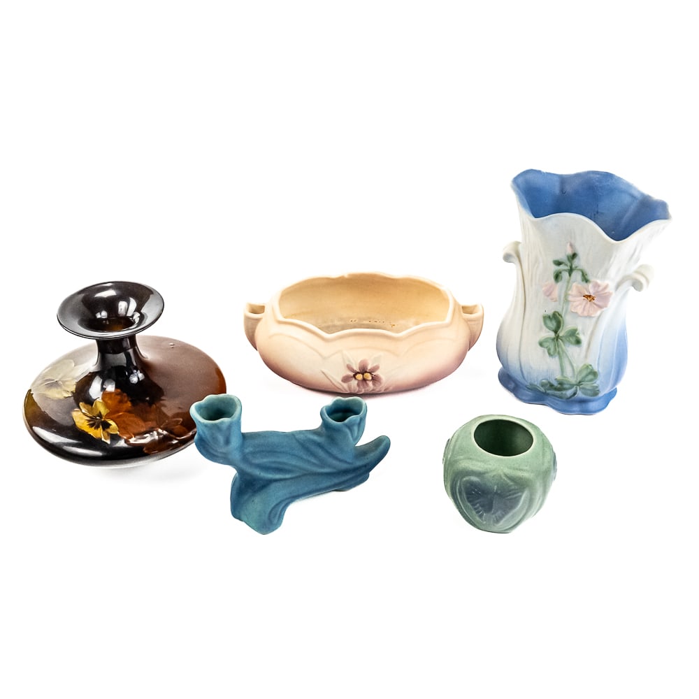 Collection of Roseville Van Briggle & Weller Vases (1 of 16)