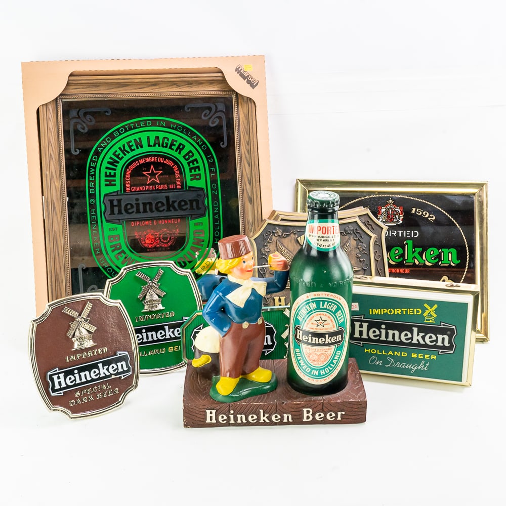 (10) Collection of Heineken Breweriana (1 of 18)