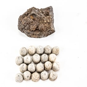 Civil War Exploded Cannonball Frag, Minie Ball