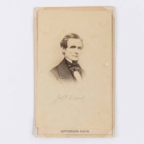 Civil War CDV Confederate Pres. Jefferson Davis (1 of 5)