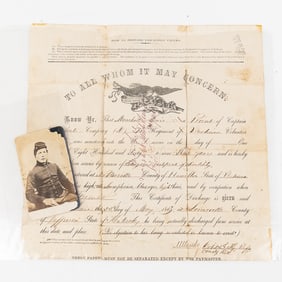 Civil War Discharge Paper 75th Regiment IN