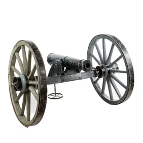 Replica Display Cannon On Carriage