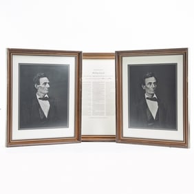 Lost Lincoln Photograph Portrait Set-King Hostick