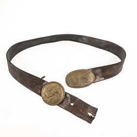 Civil War Union Belt/Strap W/ Fed Plate& Buckle