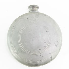 Civil War Era Private Purchase Pewter Flask
