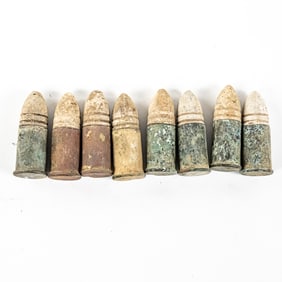 Civil War .56-56 Spencer Rifle Cartridge Lot (8)