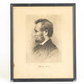 Abraham Lincoln Framed Steel Engraving (1 of 7)