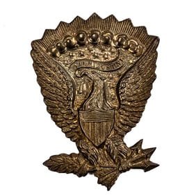 Civil War Union Officer Hardee Hat Eagle Badge