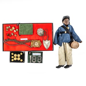 Civil War Buttons, Buckle and Lead Numbers