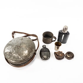 Civil War- Early 20th C. Canteen, Flasks, Cups
