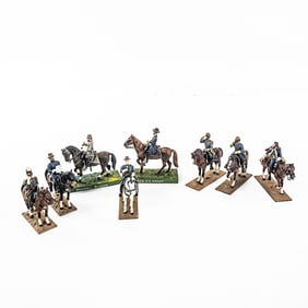 Unknown Civil War General Toy Soldier On Horse Set