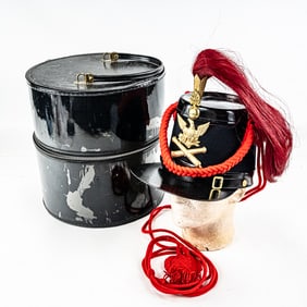 Civil War Re-Enactor M1864 Artillery Shako in Box