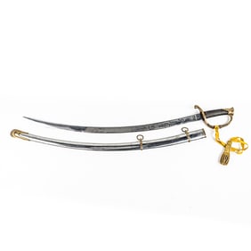 Civil War M1840 Re-Enactor Sword & Scabbard