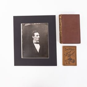 Civil War Abe Lincoln Bio, Portrait, Souvenir