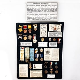 Civil War Veterans Group Medals, Ribbons and More