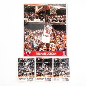 (3) Sealed 89-90 Equal Chicago Bulls 12 Card Sets+