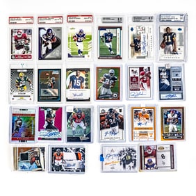 (3) Adrian Peterson RCs PSA 10 Alvin Kamara Autos+