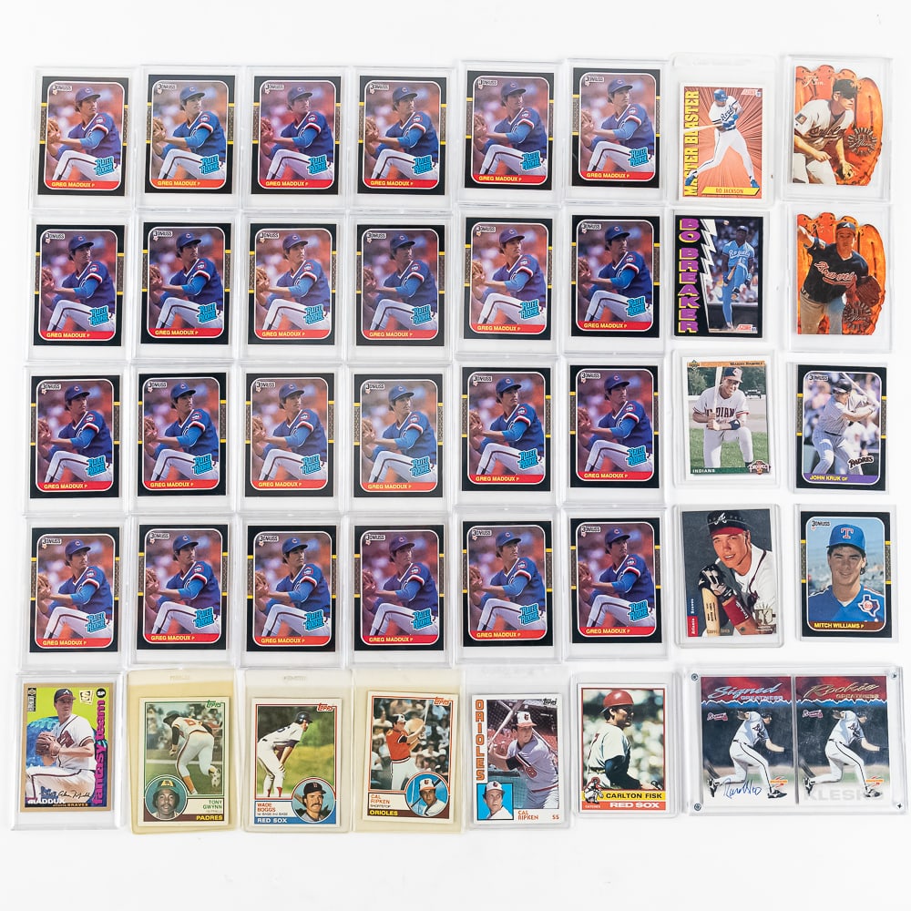 (24) 1987 Donruss Greg Maddux BO Fisk Gywnn RCs ++ (1 of 10)