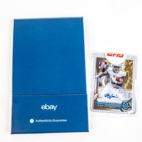 2021 1st Bowman U Bijan Robinson Auto Gold Lava