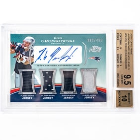 '10 Topps Prime Auto Rob Gronkowski Beckett 9.5 10