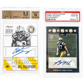 2008 Topps Chrome Jordy Nelson Auto TC207 PSA 10+